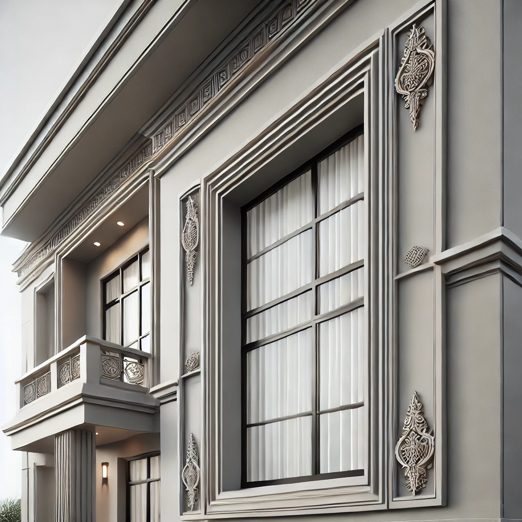 exterior window trim molding ideas in decorative trim