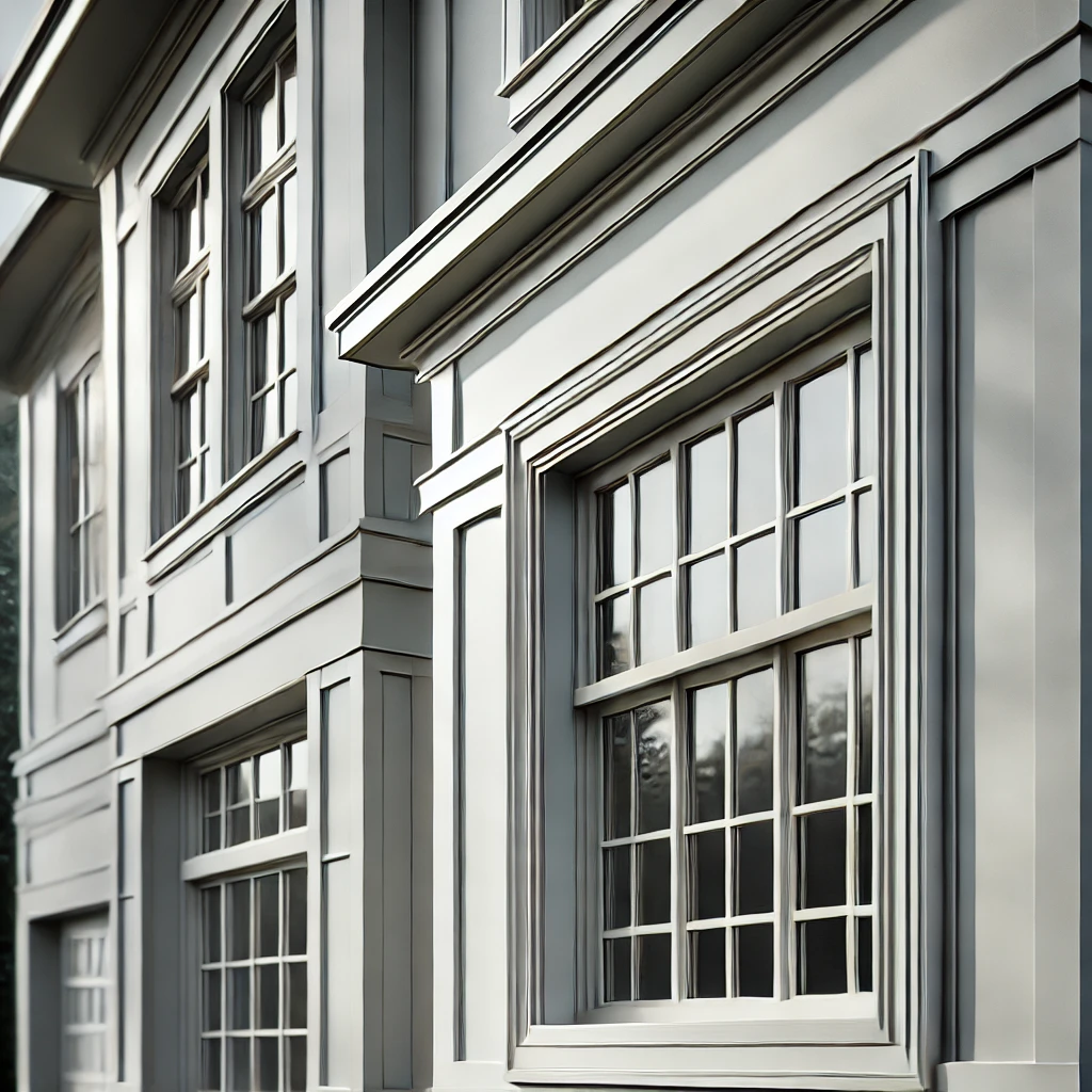 exterior window trim molding ideas in shaker style trim